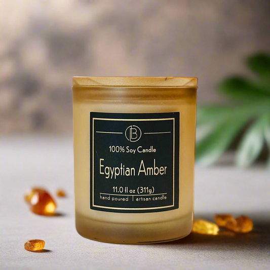 Egyptian Amber Hand Poured Soy Candle