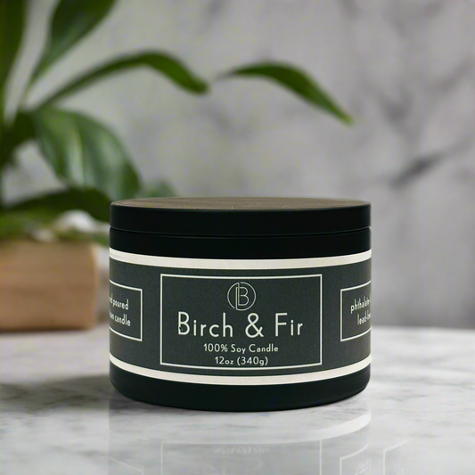 Birch & Fir Hand Poured Soy Candle