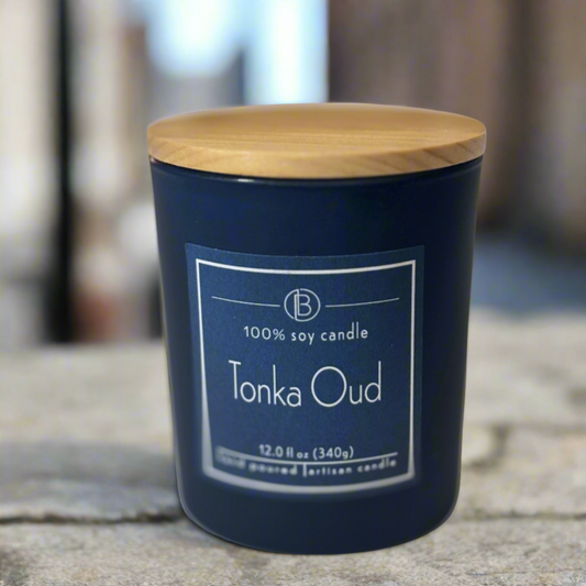 Tonka Oud Hand Poured Soy Candle